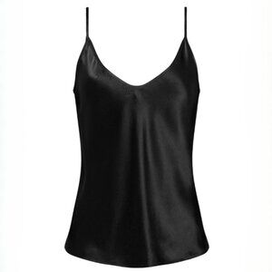 L'AGENCE Lexi Silk Camisole with Adjustable Straps in Black - Size XS (NWT)